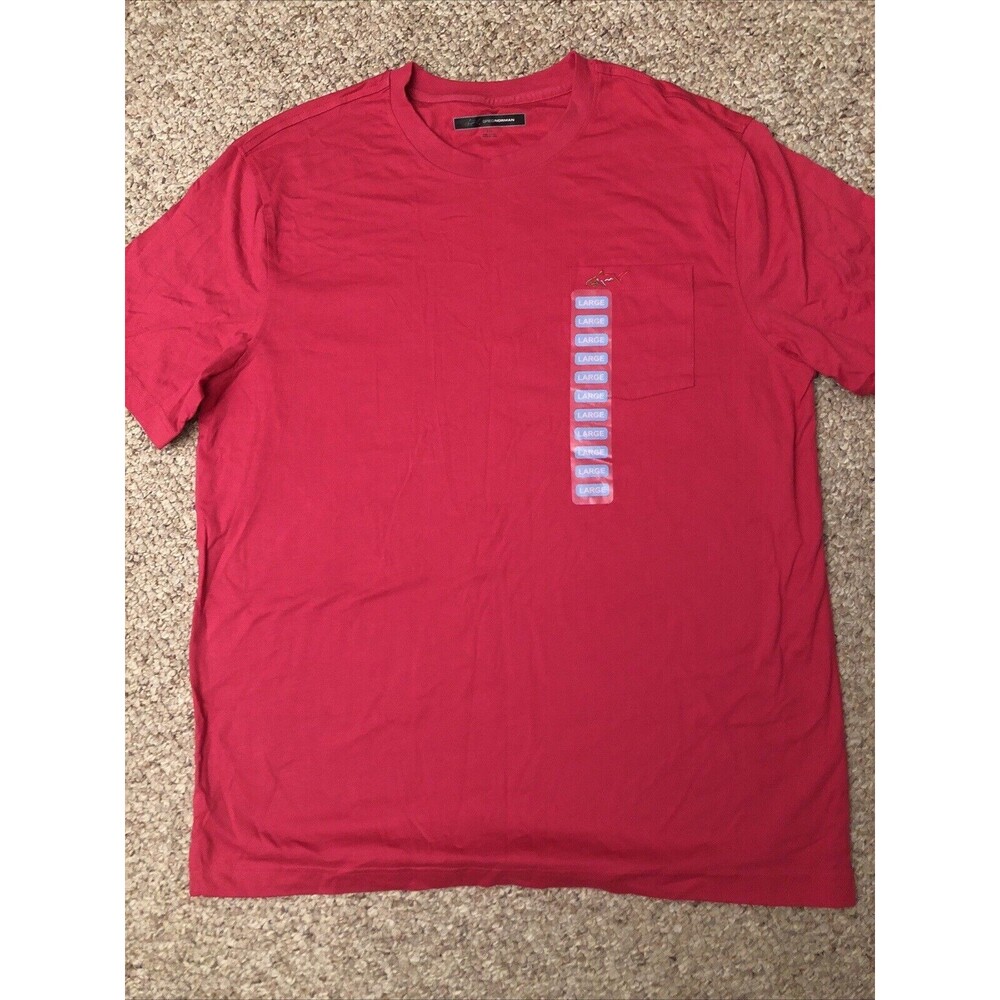 Greg Norman Golf Shirt Red Large NWT Short Sleeve